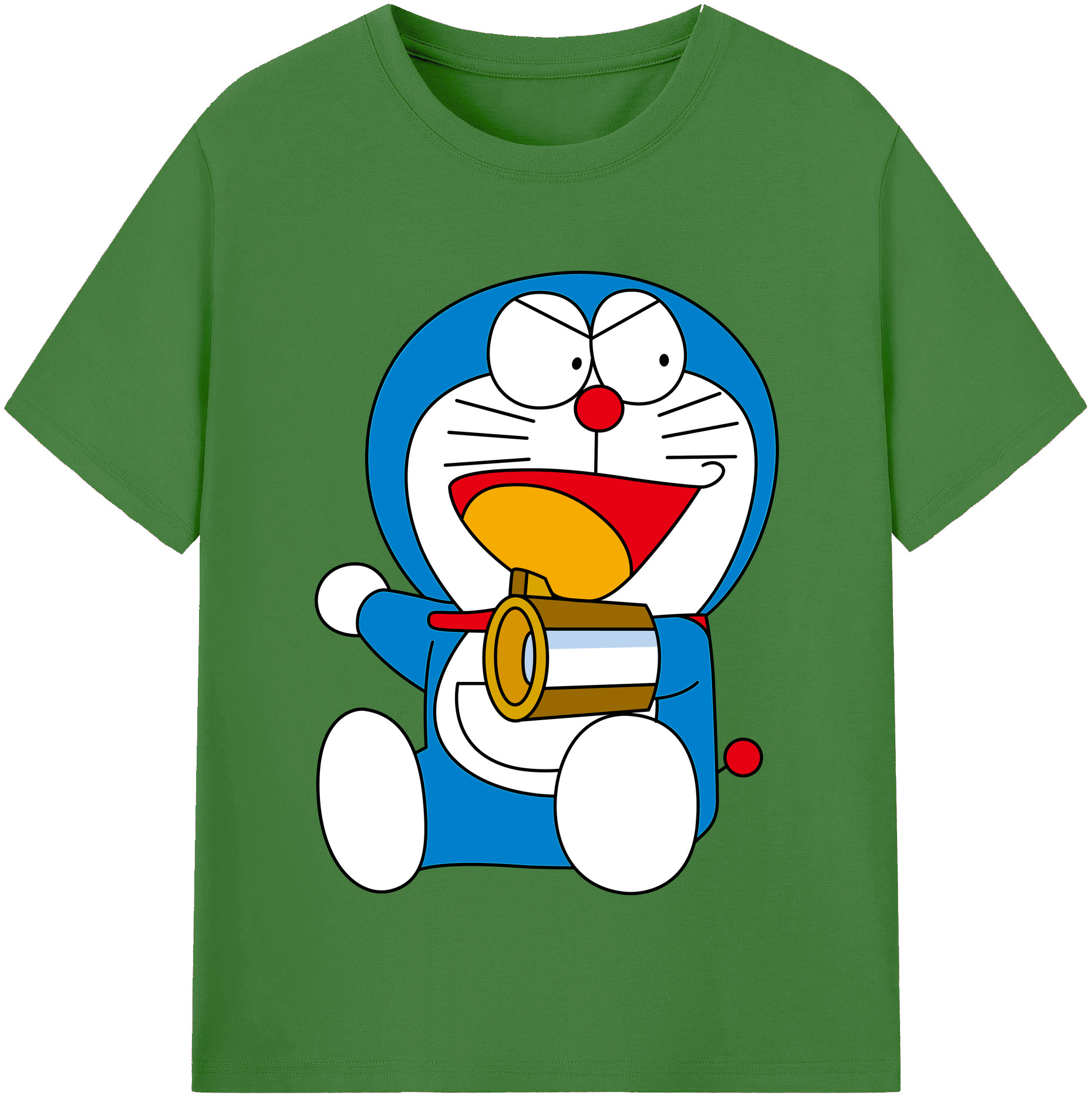 （画像用） ドラえもん Doraemon レディースカジュアルプリントTシャツ（綿100％）